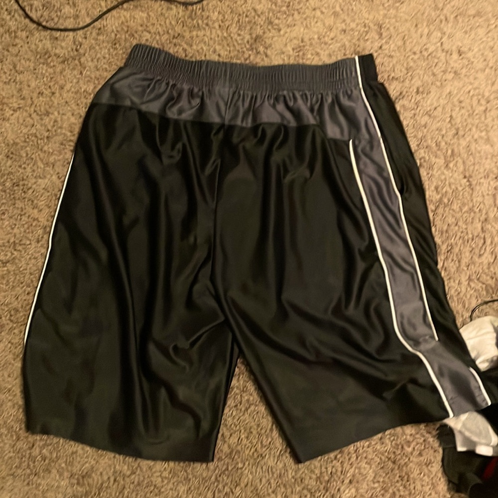 Black and Grey Men’s Basketball Shorts